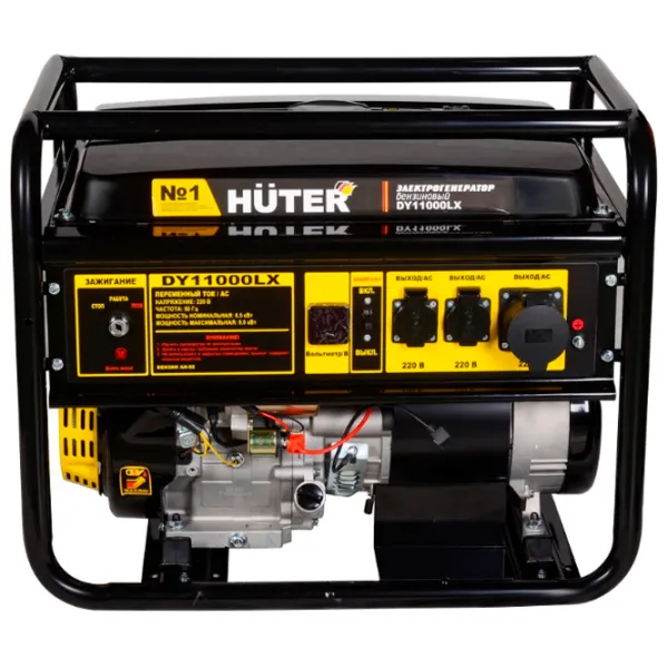 Генератор Huter DY1100LX 220 / 230 В Бензин / 8.5 кВт photo 2