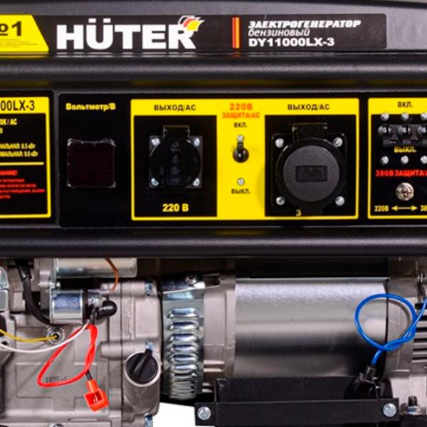 Генератор Huter DY11000LX-3 380 В Бензин / 8.5 кВт photo 5