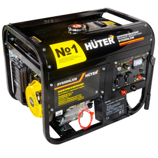 Генератор Huter DY6500LXW 380 В Бензин / 5 кВт photo 2