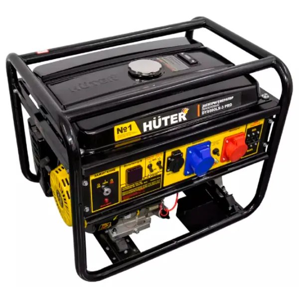 Генератор Huter DY9500LX-3 PRO 220 / 380 В Бензин / 6.8 кВт photo 1