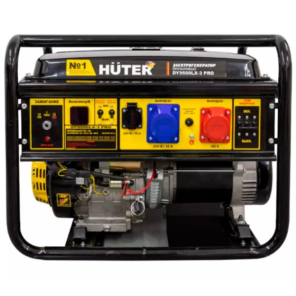 Генератор Huter DY9500LX-3 PRO 220 / 380 В Бензин / 6.8 кВт photo 3