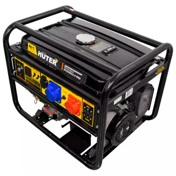 Генератор Huter DY9500LX-3 PRO 220 / 380 В Бензин / 6.8 кВт photo 4