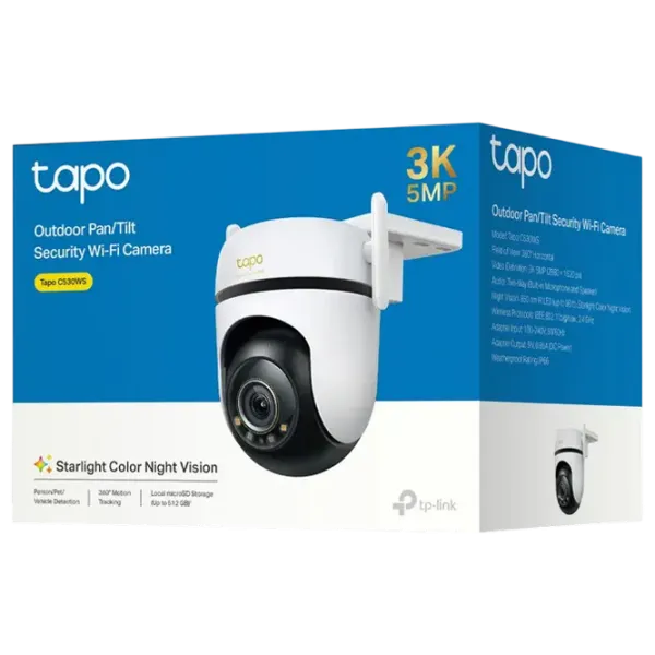 Cameră de supraveghere TP-Link TAPO C530WS Cu fir/ White photo 5 Cameră de supraveghere TP-Link TAPO C530WS Cu fir/ White photo 5