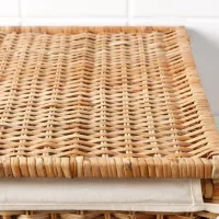 Coș pentru rufe Ikea Branas 80 l / Fier / Lemn natural photo 4