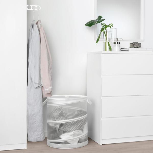 Coș pentru rufe Ikea Fyllen 79l / Plastic / White  photo 3