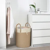 Coș pentru rufe Ikea Ljungan 11.7l / Stofă / Beige photo 4