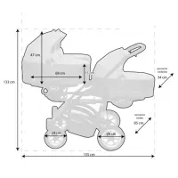 Cărucior pentru copil BabyActive Trippy / Silver photo 6