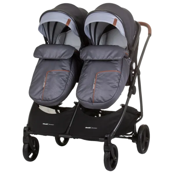 Детская коляска Chipolino Duo Smart 3800931056384/ Серебряный photo 7