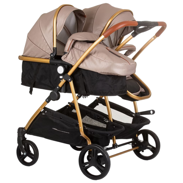 Детская коляска Chipolino Duo Smart 3800931056391/ Золото photo 2