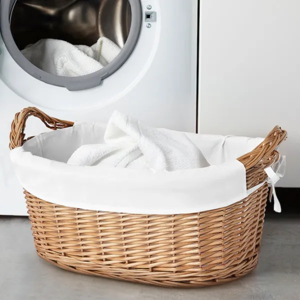 Coș pentru rufe Ikea Tolkning 40l / Bambus / Beige  photo 2