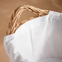 Корзина для белья Ikea Tolkning 40л / Бамбуc / Бежевый photo 5