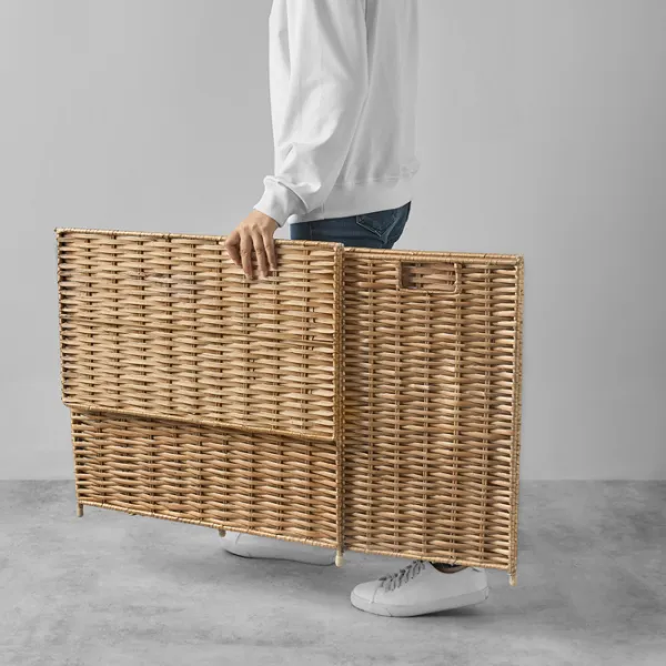 Coș pentru rufe Ikea Nattgibba 100l / Bambus / Beige  photo 3