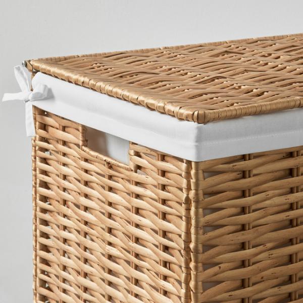Coș pentru rufe Ikea Nattgibba 100l / Bambus / Beige  photo 4