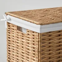 Корзина для белья Ikea Nattgibba 100л / Бамбуc / Бежевый photo 4