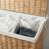 Корзина для белья Ikea Nattgibba 100л / Бамбуc / Бежевый photo 5