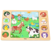 Puzzle VIGA 44741 3+/ Numărul de piese: 17