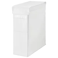 Корзина для белья Ikea Skubb 80л / Ткань / Белый 