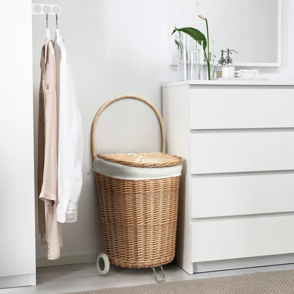 Coș pentru rufe Ikea Tolkning 31l / Bambus / Beige  photo 2
