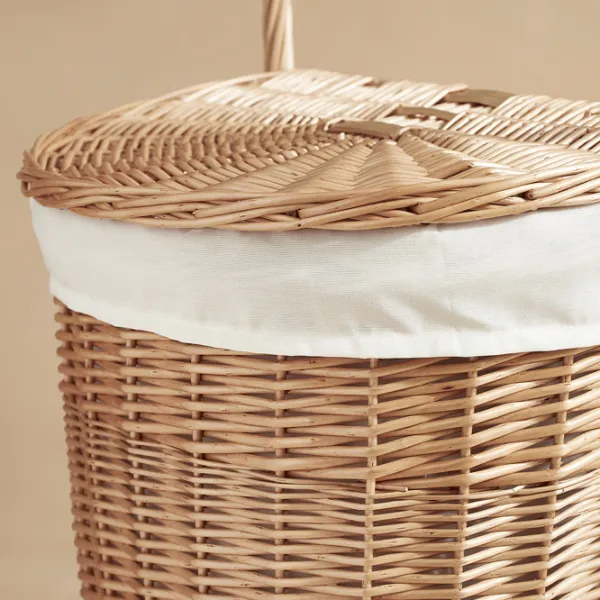 Coș pentru rufe Ikea Tolkning 31l / Bambus / Beige  photo 3