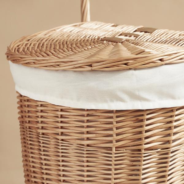 Coș pentru rufe Ikea Tolkning 31l / Bambus / Beige  photo 3