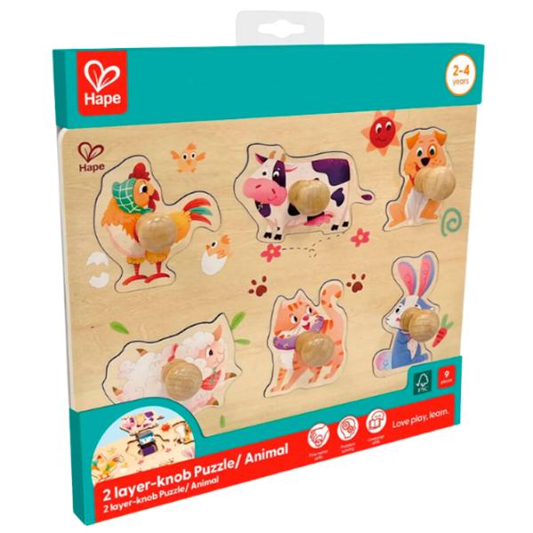 Puzzle Hape Двор фермера 2+/ Количество деталей: 13 photo 3 Puzzle Hape Двор фермера 2+/ Количество деталей: 13 photo 3