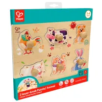 Puzzle Hape Двор фермера 2+/ Количество деталей: 13 photo 3