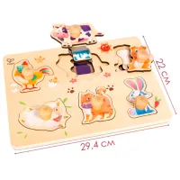 Puzzle Hape Двор фермера 2+/ Количество деталей: 13 photo 5