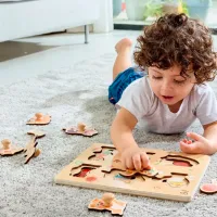 Puzzle Hape Двор фермера 2+/ Количество деталей: 13 photo 7