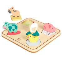 Puzzle Hape Геометрические формы 2+/ Количество деталей: 6 photo 2