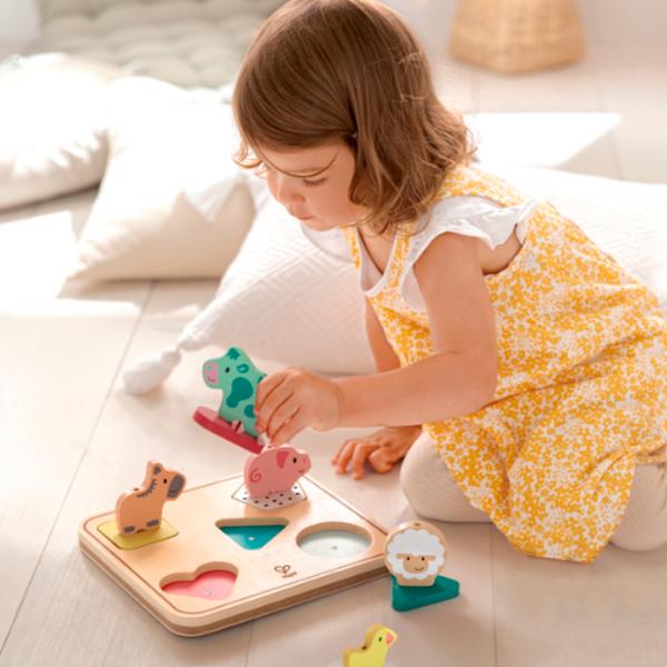 Puzzle Hape Forme Geometrice 2+/ Numărul de piese: 6 photo 4