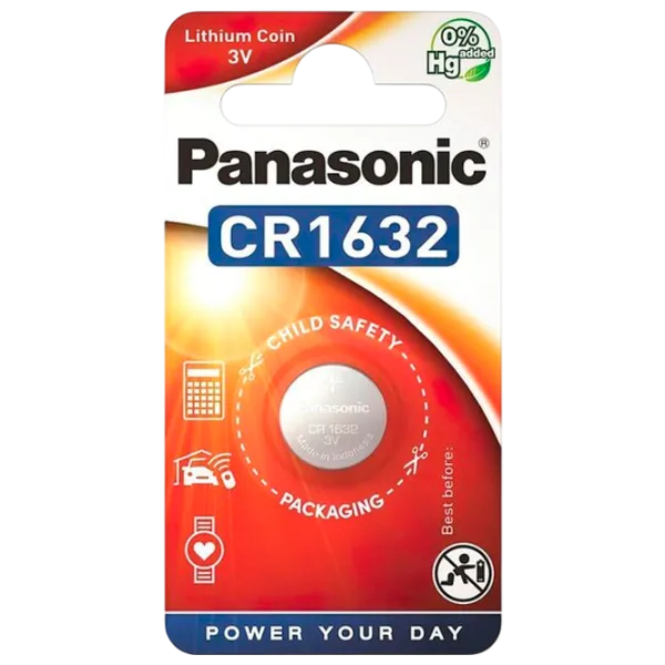 Батарейка Panasonic Lithium Power CR1632 3 В / 1 шт. photo 1