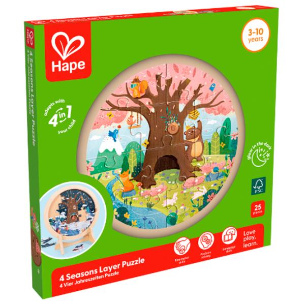 Puzzle Hape Anotimpurile 3+/ Numărul de piese: 25 photo 2