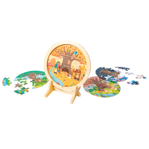 Puzzle Hape Anotimpurile 3+/ Numărul de piese: 25 photo 3