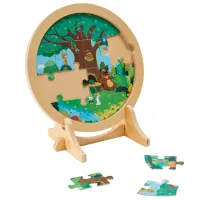 Puzzle Hape Времена года 3+/ Количество деталей: 25 photo 4
