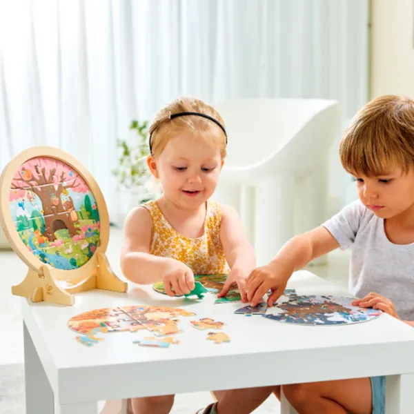 Puzzle Hape Anotimpurile 3+/ Numărul de piese: 25 photo 9
