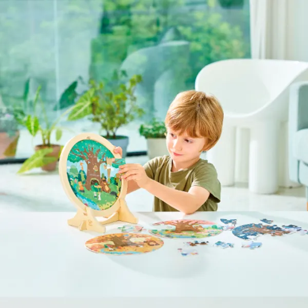 Puzzle Hape Anotimpurile 3+/ Numărul de piese: 25 photo 10