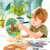 Puzzle Hape Времена года 3+/ Количество деталей: 25 photo 12