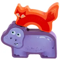 Puzzle Hape Regatul animalelor 3+/ Количество деталей: 16 photo 6