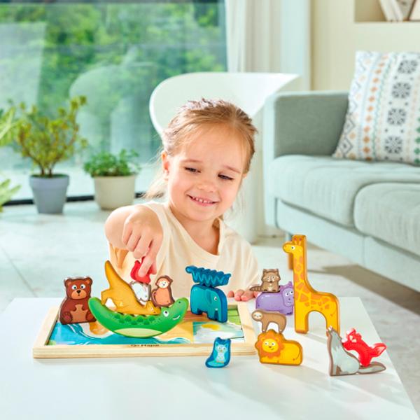 Puzzle Hape Regatul animalelor 3+/ Numărul de piese: 16 photo 11