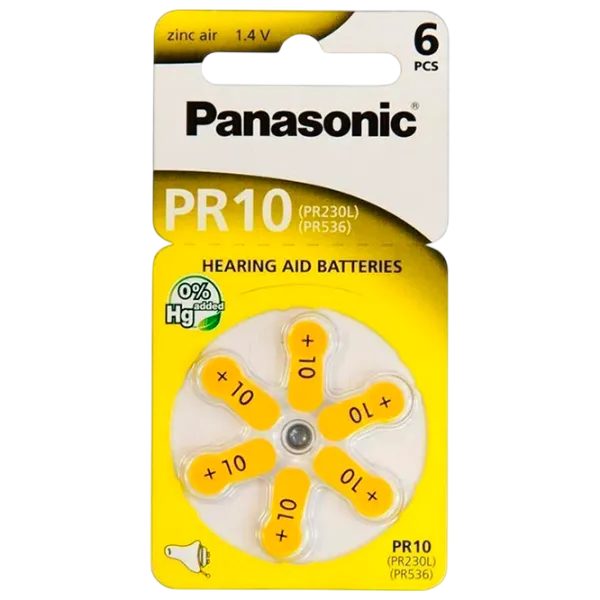 Baterie Panasonic PR-230/6LB PR230 1.4 V / 6 buc. photo 1