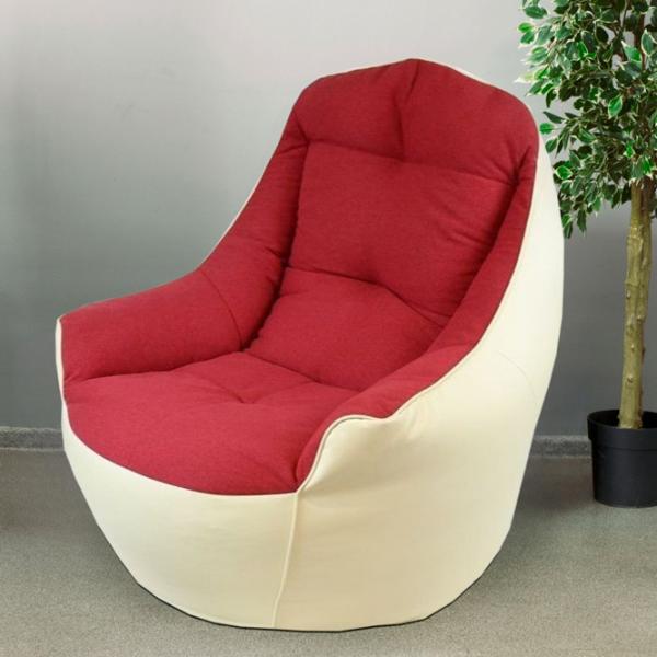 Fotoliu Bean Bag BB BM5862 XL Sintepon / Poliester / White photo 5