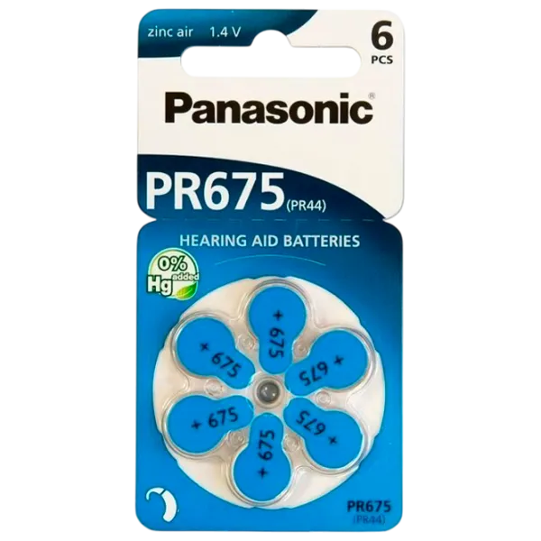 Baterie Panasonic PR-675H/6LB PR675 1.4 V / 6 buc. photo 1