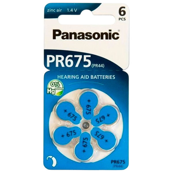 Baterie Panasonic PR-675H/6LB PR675 1.4 V / 6 buc. photo 1