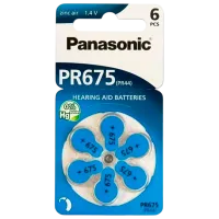 Baterie Panasonic PR-675H/6LB PR675 1.4 V / 6 buc.