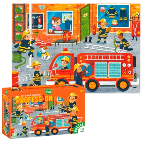 Puzzle DoDo Пожарные 6+/ Количество деталей: 150 photo 1
