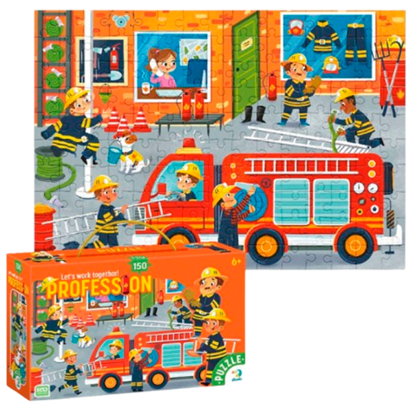 Puzzle DoDo Пожарные 6+/ Количество деталей: 150 photo 1