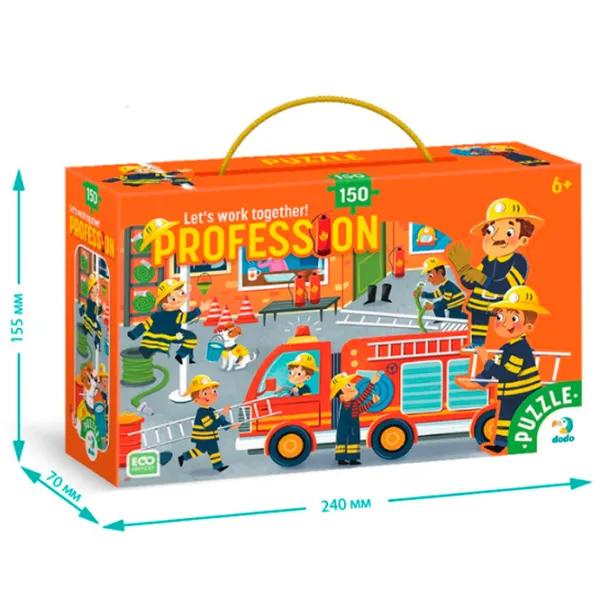 Puzzle DoDo Пожарные 6+/ Количество деталей: 150 photo 5
