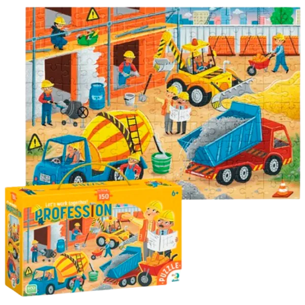 Puzzle DoDo Строители 6+/ Количество деталей: 150 photo 1