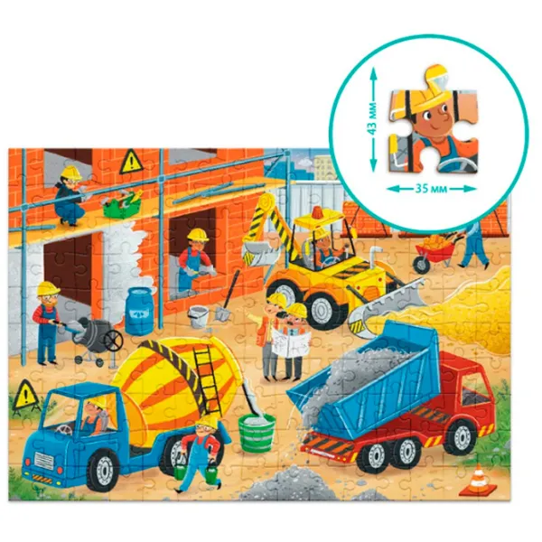 Puzzle DoDo Строители 6+/ Количество деталей: 150 photo 4