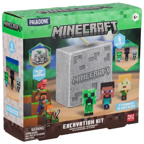 Фигурки Paladone Minecraft Excavation Kit 6+ / Разноцветный photo 2 Фигурки Paladone Minecraft Excavation Kit 6+ / Разноцветный photo 2